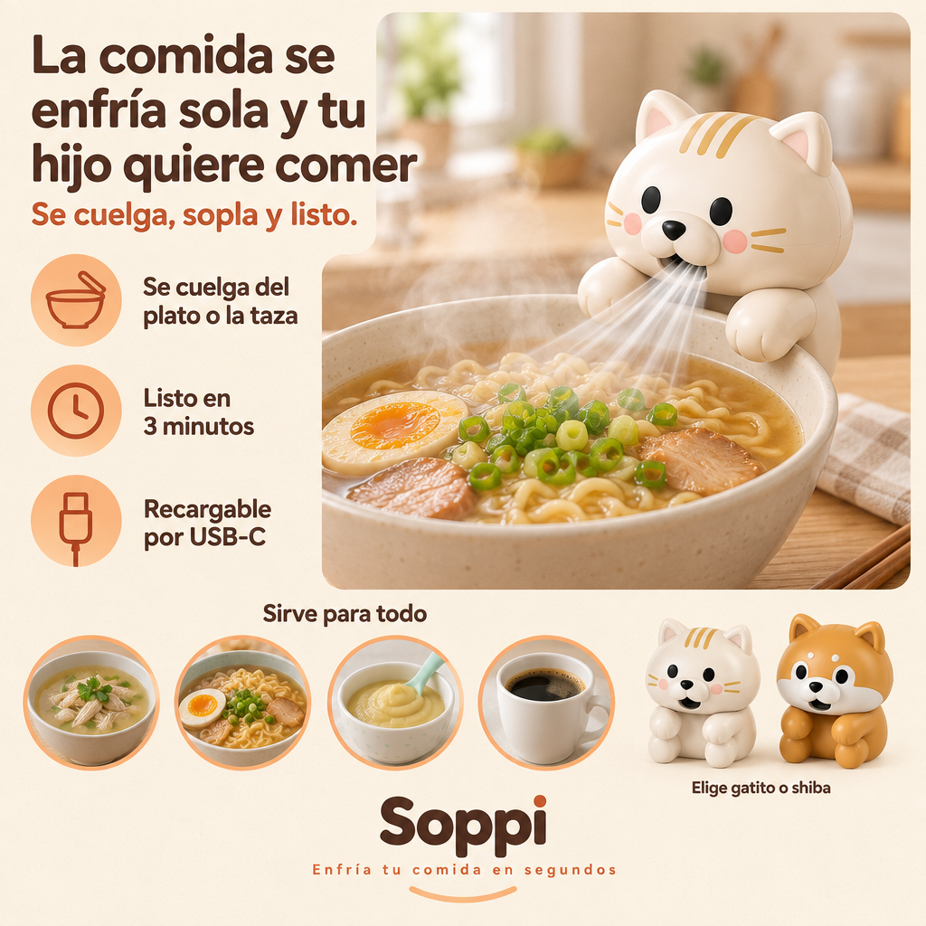 Enfría la comida de tu hijo sin soplar